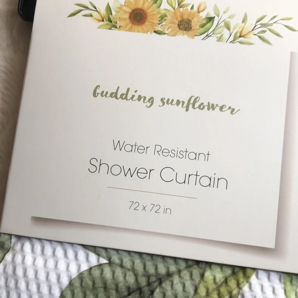 Sunflower Water Resistant Shower Curtain